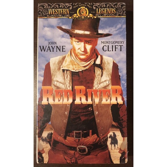 Red River (VHS, 1997, Western Legends) Montgomery Clift John Wayne Watermarks - Picture 1 of 4